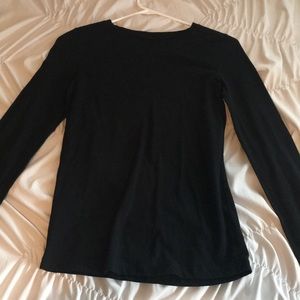 plain black long sleeve shirt